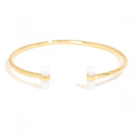 Signature Skinny Cuff Bangle Gold Vermeil