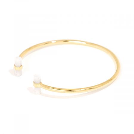 Signature Skinny Cuff Bangle Gold Vermeil