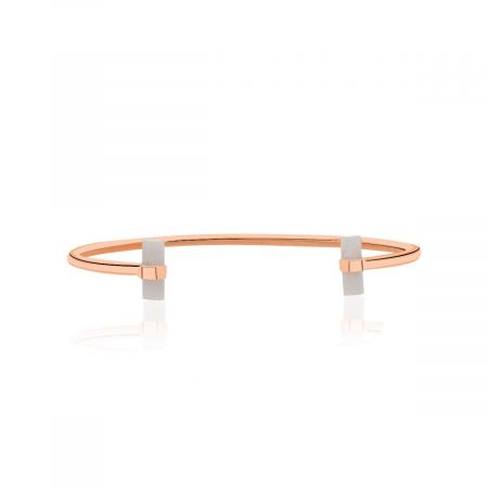 Signature Skinny Cuff Bangle Rose Gold Vermeil
