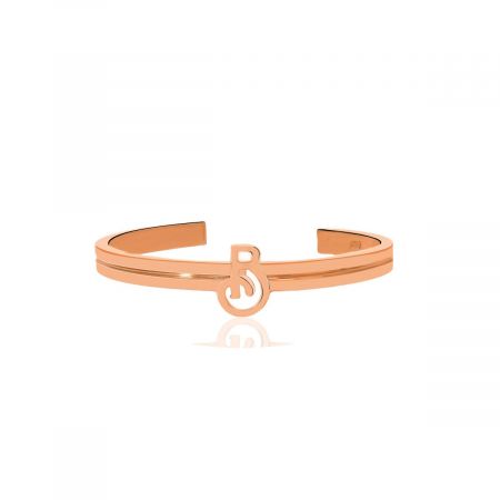 Fancy Rose Gold Vermeil Bangle For Women's
