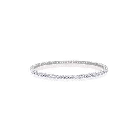 Fancy White Zircon Bangle For Women's