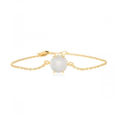 Signature Fine Pearl Gold Plated Silver Bracelet