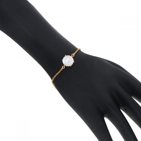Signature Fine Pearl Gold Plated Silver Bracelet
