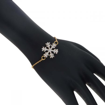 Melorra Sequined Shimmer White Topaz Gold Plated 925 Silver. Gift for women or girls