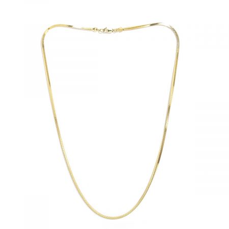 Square Snake Chain 18K Gold Vermeil on Sterling Silver with Anti Tarnish Chain
