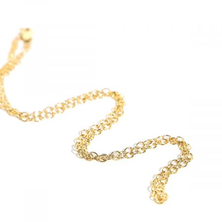 Extension Chain 18K Gold Vermeil on Sterling Silver with Anti Tarnish Chain