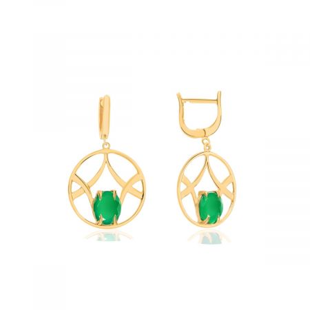 Green Onyx Women's Earring Awick
