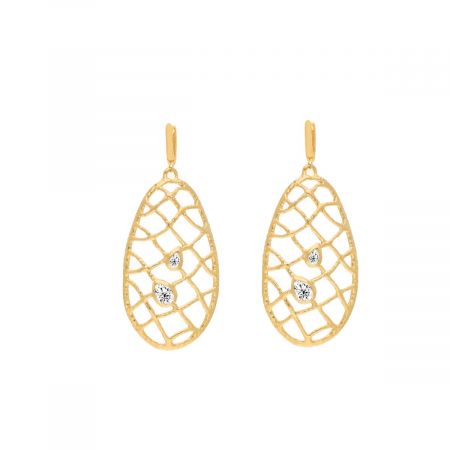 Olinda Drop Gold Plated Earrings 