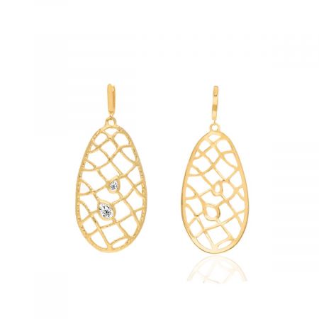 Olinda Drop Gold Plated Earrings 