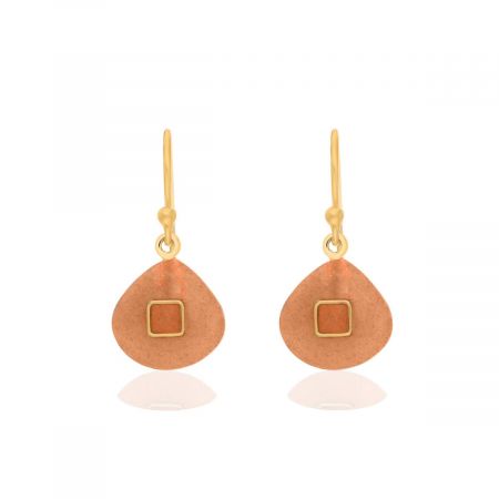 Peach Moonstone Earring For Girls