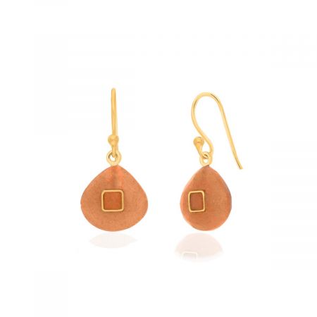 Peach Moonstone Earring For Girls