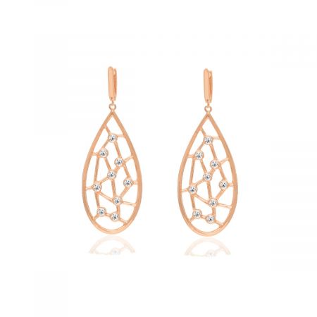 A Taffeta Spirit Rose Gold Vermeil Earrings