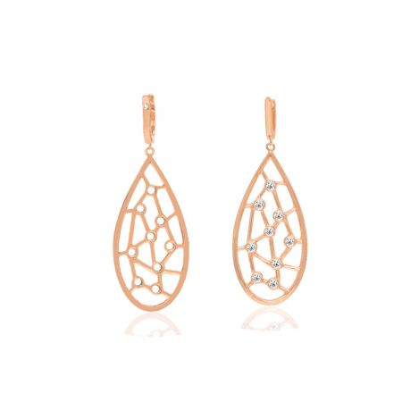 A Taffeta Spirit Rose Gold Vermeil Earrings