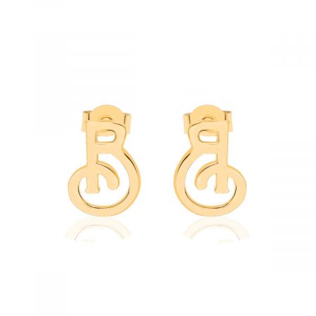 Dainty Letter Stud Earrings, Custom Initial Letter Studs, Personalized Initial Earring, B Letter Earrings