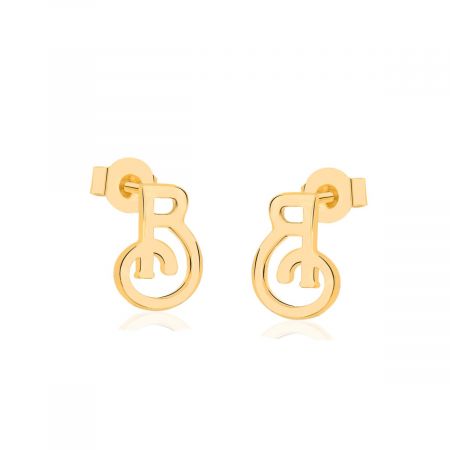 Dainty Letter Stud Earrings, Custom Initial Letter Studs, Personalized Initial Earring, B Letter Earrings