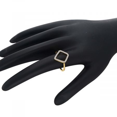 White Topaz Molten Gold Plated Vermeil Gemstone Silver Ring