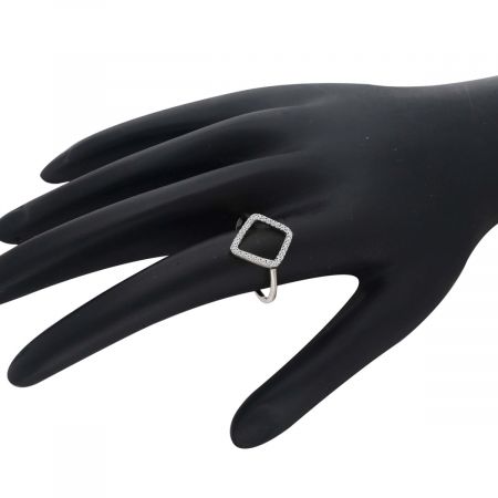 White Topaz Molten Rhodium Plated Vermeil Gemstone Silver Ring