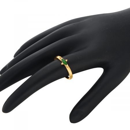 Enamel Gold Plated Vermeil Silver Ring